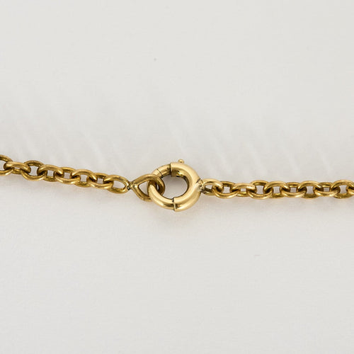 Chaîne et pendentif Vierge en or jaune 18K 58 Facettes 58FC62