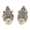 Boucles d'oreilles en or blanc, diamants et perles 58 Facettes G3996