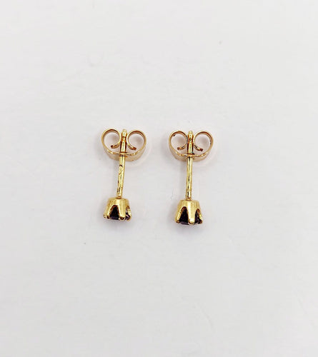 Puces d'oreilles vintage en or 18k et améthystes 58 Facettes A07634