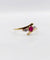 54.5 Bague Art nouveau en or 18K et rubis 58 Facettes A07635
