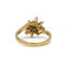 55 Bague florale en or jaune, saphirs et diamants 58 Facettes 260185R