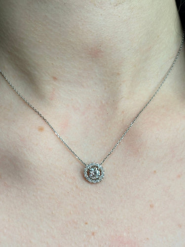 Collier en or blanc 18K et diamants 0,70 ct 58 Facettes 2158