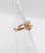 46 Bague marguerite antique en or rose 18K, perle et diamants 58 Facettes A07642