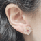 Boucles d'oreilles fleurs en or 18k, nacre et rubis 58 Facettes T289PI25