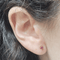Boucles d'oreilles fleurs en or 18k, nacre et rubis 58 Facettes T289PI25