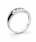54 Bague trilogie en or blanc 18 carats et diamants 58 Facettes Bob
