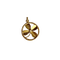 Pendentif trèfle ancien en or jaune et perle 58 Facettes