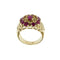 53 Bague bandeau en or jaune avec rubis et diamants 58 Facettes 41527