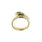 57 Bague serpent en or jaune avec émeraude et diamants 58 Facettes 40135