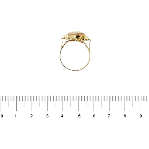 59 Bague camée en or jaune 58 Facettes 40186