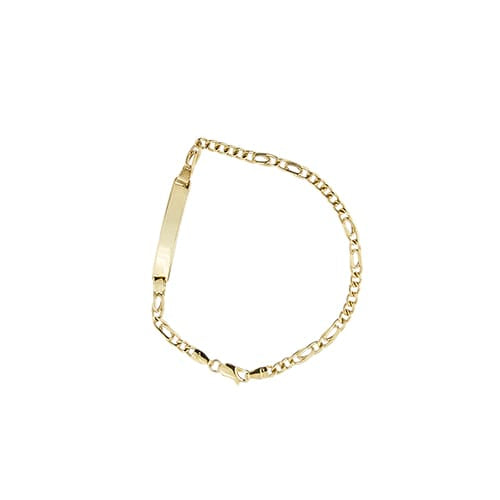 Bracelet homme à plaque en or jaune 58 Facettes 40714