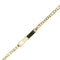 Bracelet homme à plaque en or jaune 58 Facettes 40714