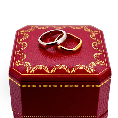 52 Cartier Nouvelle Vague - Bague en or blanc et jaune 58 Facettes RI-1074