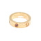 55 Cartier Love - Alliance en or rose et saphir rose 58 Facettes 260194R