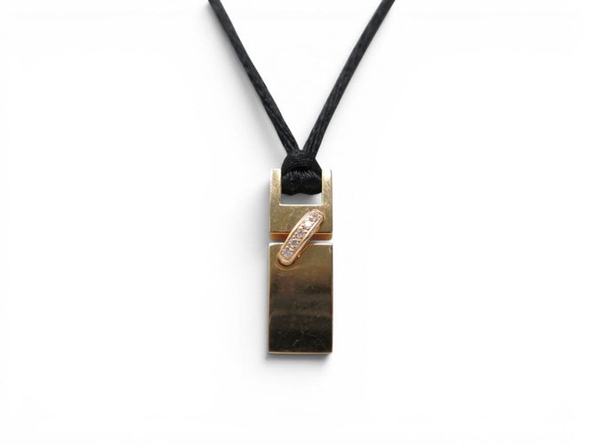 Chaumet Liens - Collier pendentif en or rose et diamants 58 Facettes 276034