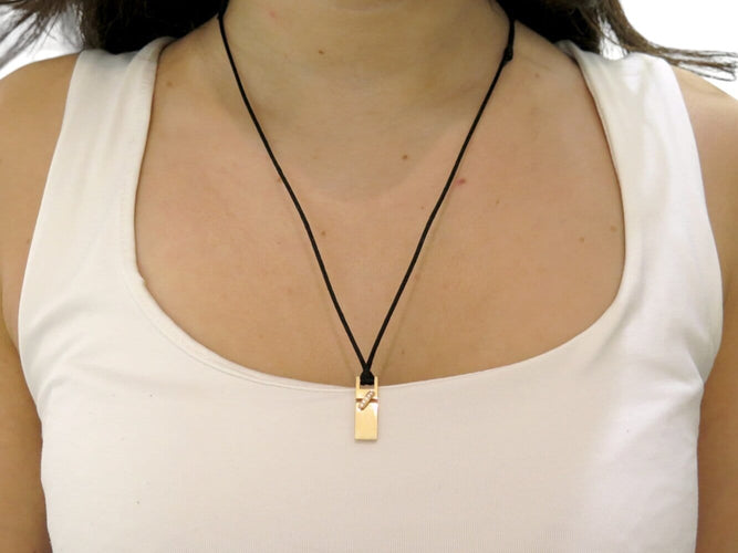 Chaumet Liens - Collier pendentif en or rose et diamants 58 Facettes 276034