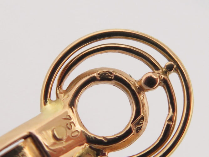 Boucheron - Boucles d'oreilles en or jaune, onyx, cristal de roche et diamants 58 Facettes 275837