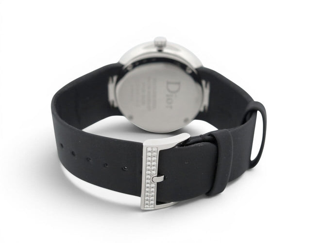 Dior La D de Dior - Montre 38 mm en acier et diamants 58 Facettes 276018