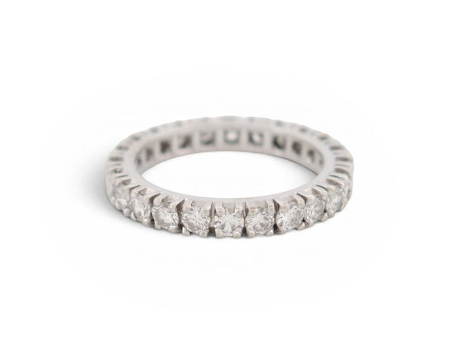 55 Alliance américaine - Bague T55 en or blanc 18k et diamants 2 ct 58 Facettes 276203