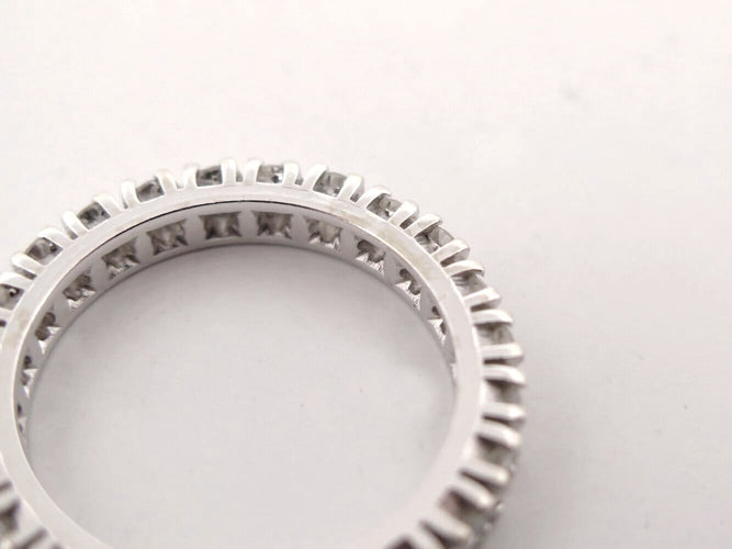 55 Alliance américaine - Bague T55 en or blanc 18k et diamants 2 ct 58 Facettes 276203