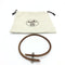 Collier Hermès Tournis Tressé - Bracelet en cuir 58 Facettes hwcb0yel76