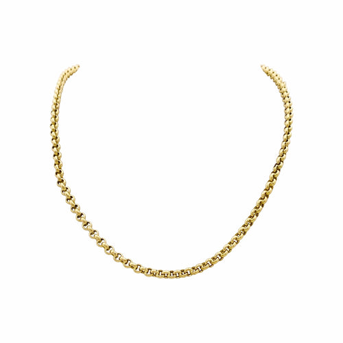 Collier maille jaseron en or jaune 58 Facettes 35825