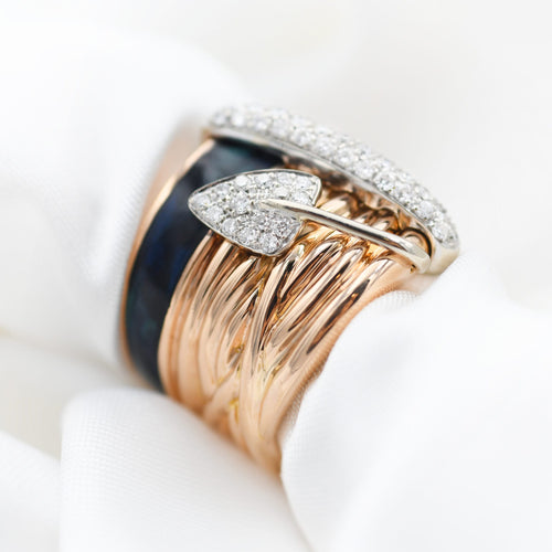 55 La Nouvelle Bague - Bague en or 18 ct et diamants 58 Facettes 23324