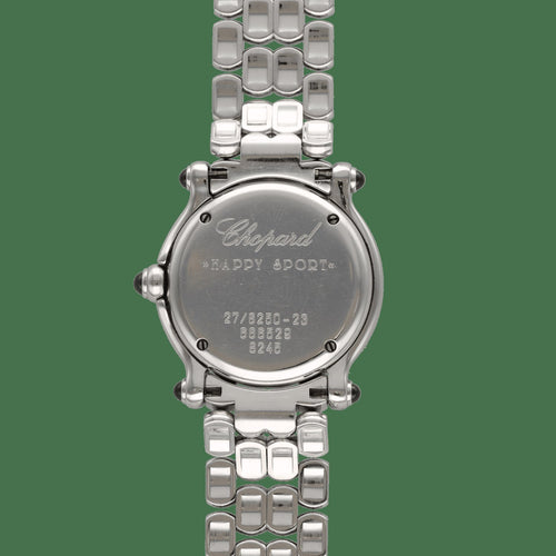 Chopard Happy Sport - Montre dame en acier et diamants 58 Facettes FB11446
