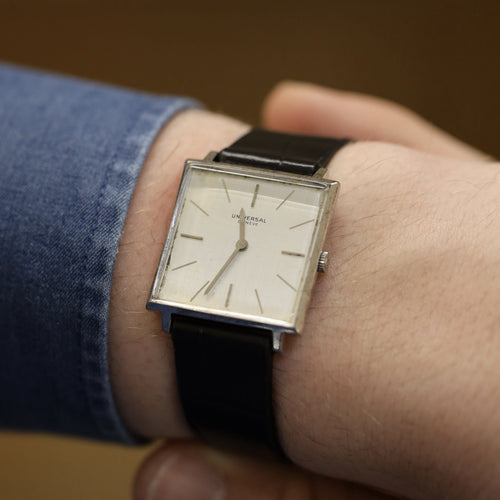 Universal Genève - Montre mécanique en acier, 27 x 27 mm 58 Facettes FB11478
