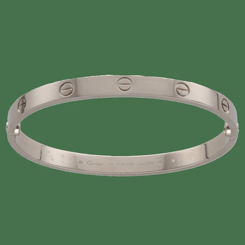 Cartier Love - Bracelet classique en or gris 18k 58 Facettes FB11546