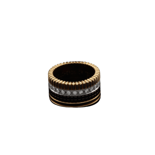 Bague 51 Boucheron Quatre Large - Bague en or jaune et diamants 58 Facettes FB11648
