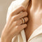 51 Boucheron Quatre Large - Bague en or jaune et diamants 58 Facettes FB11648