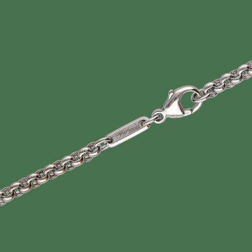Chopard Happy Diamonds - Collier pendentif cœur en or gris 18k et diamants 58 Facettes FB11639
