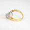 Bague 57 Bague bypass double orbe en or jaune 18 carats et diamants 58 Facettes G14009