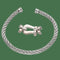 Fred Force 10 - Bracelet Grand Modèle en or gris 18k et acier 58 Facettes FB11702