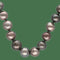 Tecla - Collier en perles grises des mers du Sud 58 Facettes FB11736
