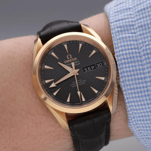 Omega - Montre 38,5 mm en or rose 18k 58 Facettes FB11737