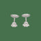 Puces d'oreilles en or gris, platine et diamants G-VS 58 Facettes FB11776