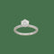 51 Solitaire - Bague en or gris 18k et diamants 58 Facettes FB11782