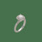 47 Solitaire - Bague en or gris et diamants 58 Facettes FB11790