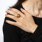 Bague 52 Bague dôme texturée vintage années 1970 en or jaune 18 carats 58 Facettes G13994