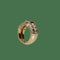 52 Bague en or jaune 18k, rubis et diamants 58 Facettes FB11838