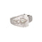 Bague 53 Bague flèche vintage en or blanc 14 carats et diamants, tour de doigt 53 58 Facettes G14040