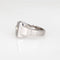 Bague 53 Bague flèche vintage en or blanc 14 carats et diamants, tour de doigt 53 58 Facettes G14040