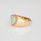 Bague 54 Bague cœur opale et diamants en or jaune 14k 58 Facettes G14054