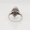 Bague 50 Art déco - Bague navette diamants et rubis en platine 900 58 Facettes G14042