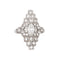 Bague 49 Art déco - Bague navette en platine 900 et diamants, tour de doigt 49 58 Facettes G14077