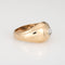 Bague 53 Bague chevalière vintage - Diamant en or jaune 14 carats 58 Facettes G14012