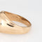 Bague 53 Bague chevalière vintage - Diamant en or jaune 14 carats 58 Facettes G14012