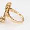 Bague 52 Bague vintage années 1960 à émeraudes en or jaune 14k 58 Facettes G14070